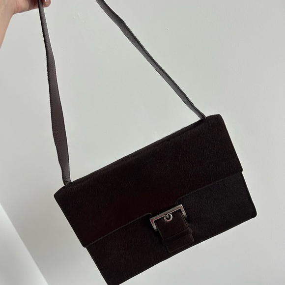 Prada vintage archive brown pony hair shoulder bag - Picture 8 of 10